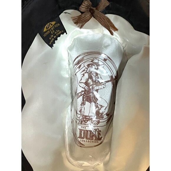 Duke Coll Denim Cowboy Hat The Duke Collection S 6 3/4-6 7/8 Embroidered Band - Picture 8 of 9